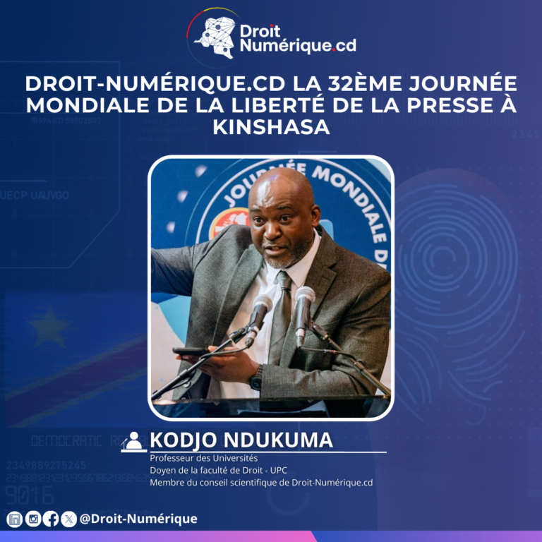 Droit-Numérique.cd à la 32ᵉ Journée mondiale de la liberté de la presse – Kinshasa