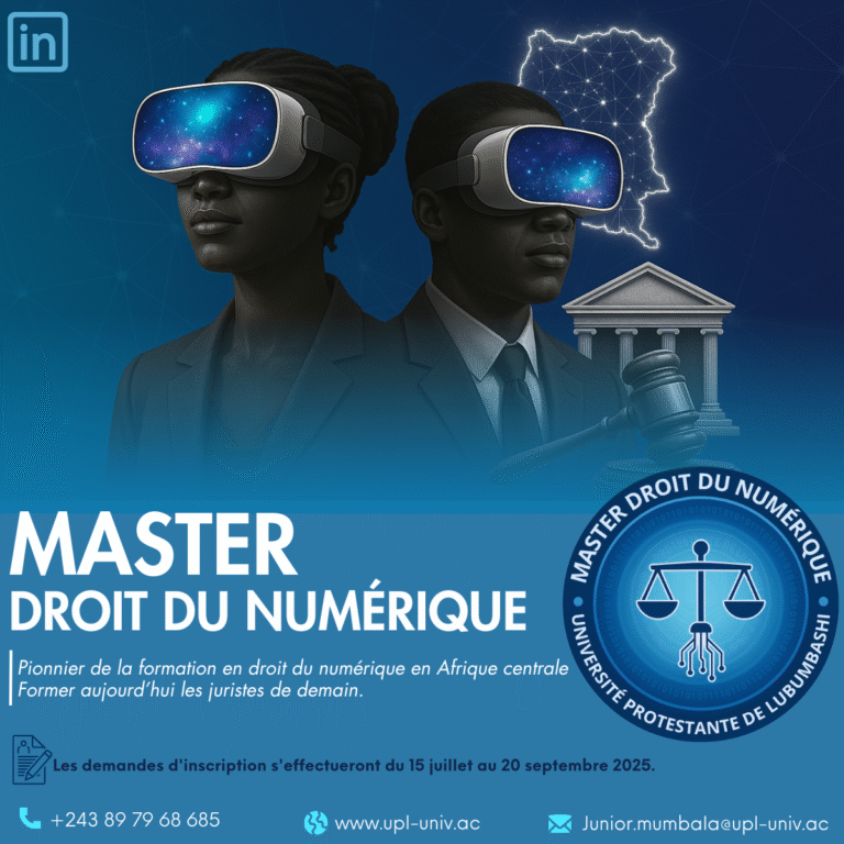 RDC : Lancement du premier Master en Droit du Numérique, une première en Afrique centrale